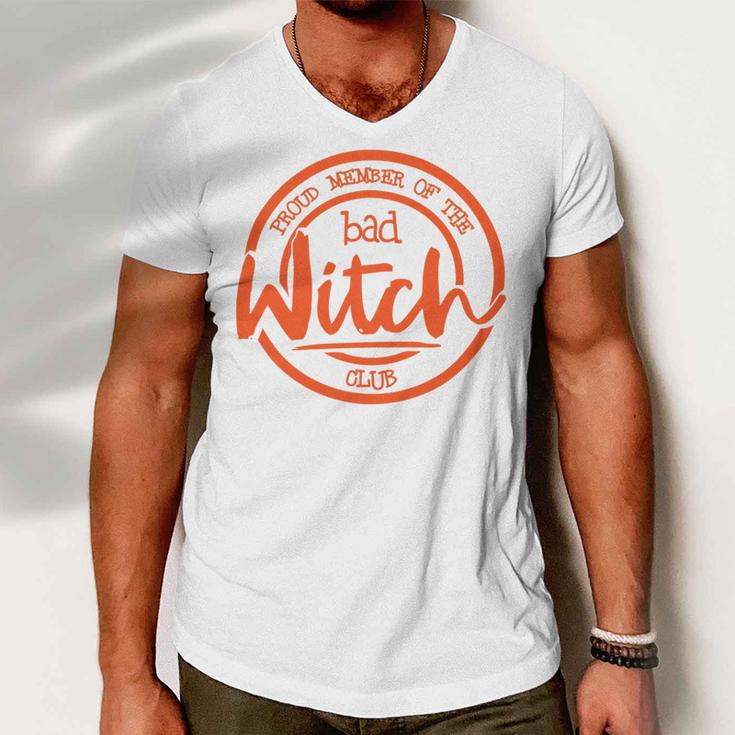 Proud Member Of The Bad Witch Club Circle Basic Men V-Neck Tshirt