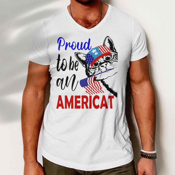 Proud To Be An Americat 807 Shirt Men V-Neck Tshirt