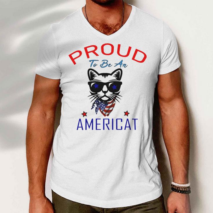 Proud To Be An Americat 808 Shirt Men V-Neck Tshirt