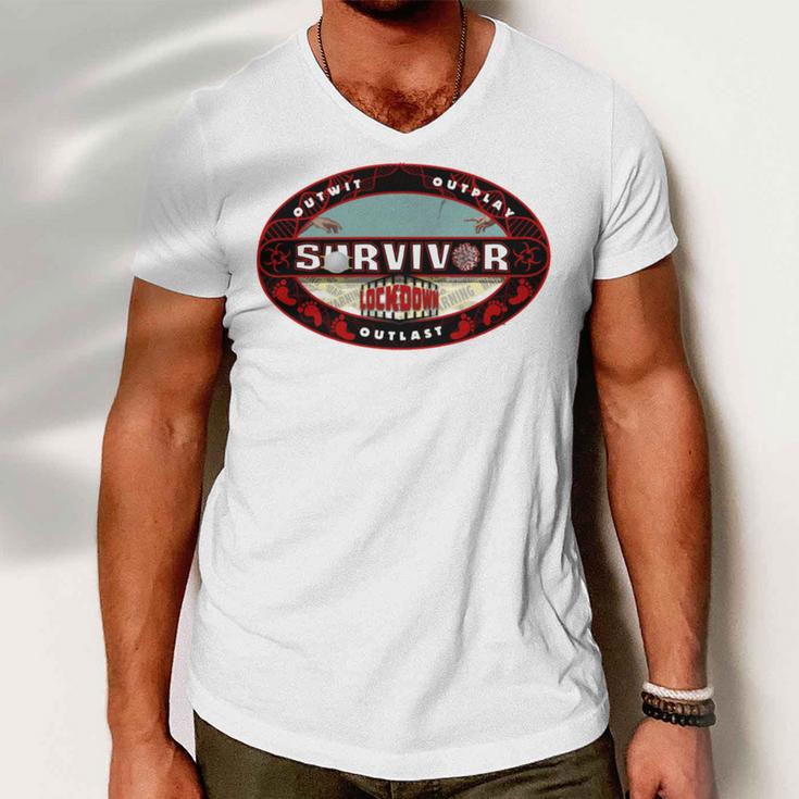 Survivor Men V-Neck Tshirt