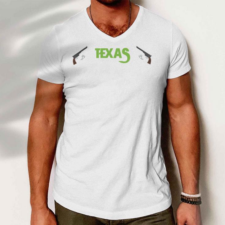 Texas Calling Me I Must Go Men V-Neck Tshirt