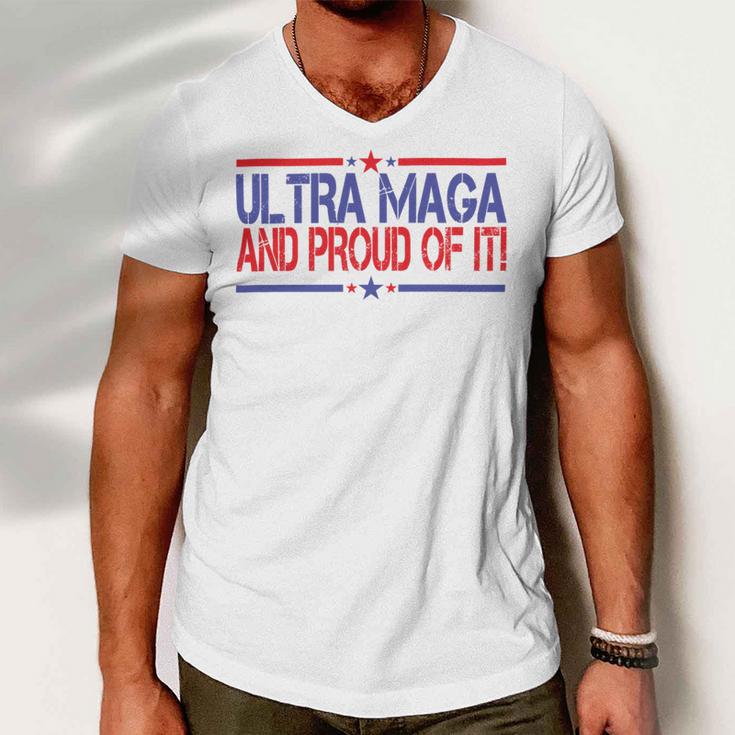 Ultra Maga And Proud Of It V14 Men V-Neck Tshirt