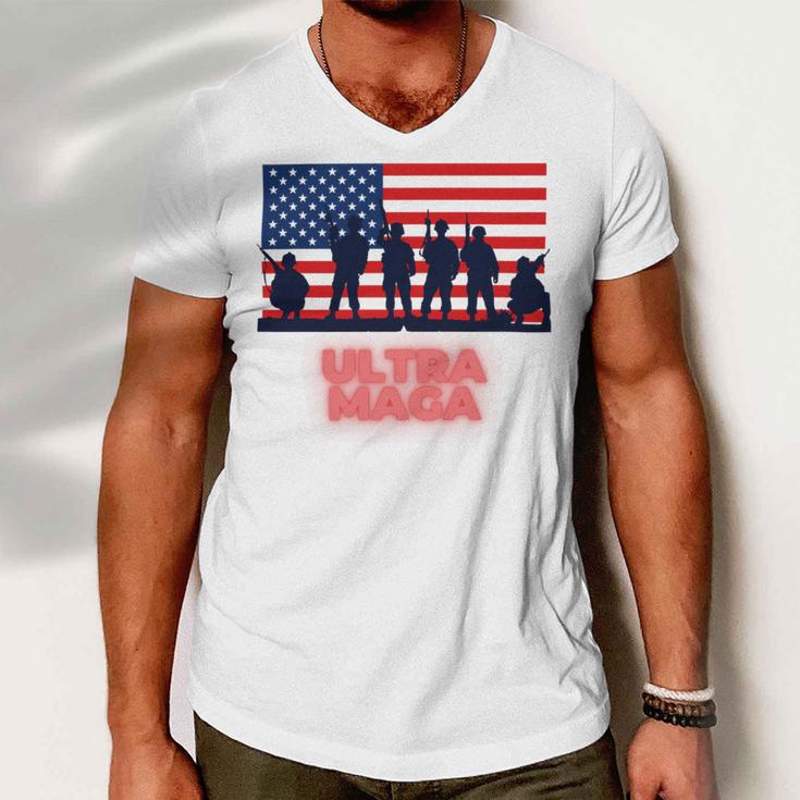 Ultra Maga And Proud Of It V21 Men V-Neck Tshirt