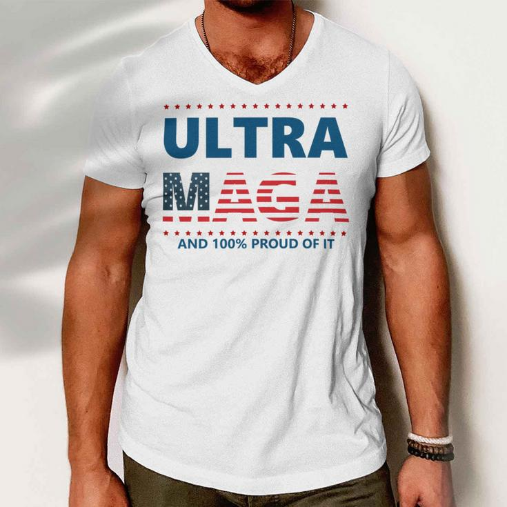 Ultra Maga And Proud Of It V5 Men V-Neck Tshirt