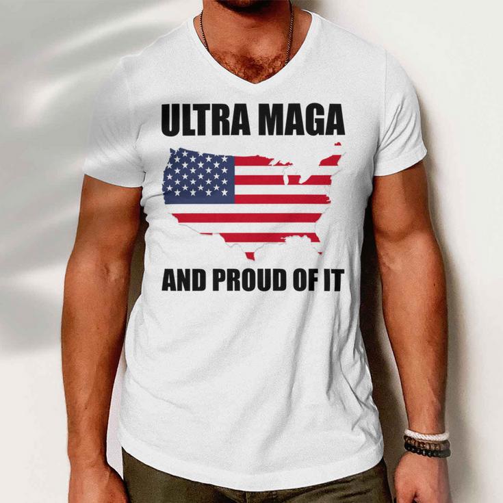 Ultra Maga And Proud Of It V6 Men V-Neck Tshirt