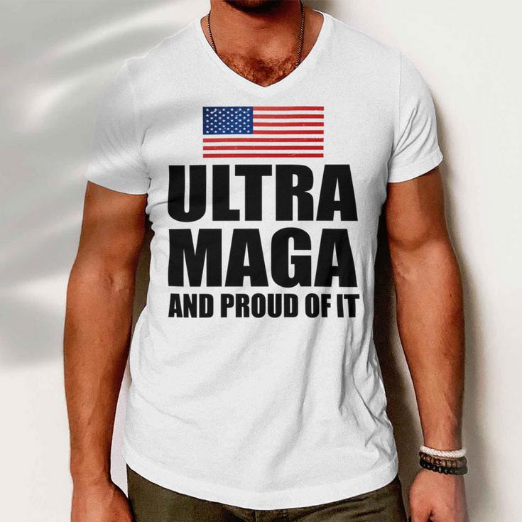 Ultra Maga And Proud Of It V8 Men V-Neck Tshirt