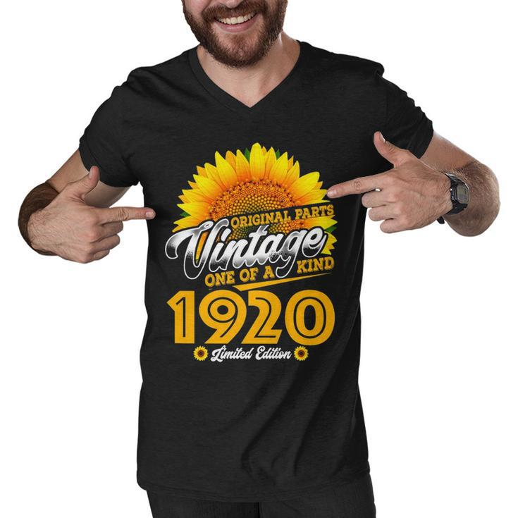 1920 Birthday Woman Gift   1920 One Of A Kind Limited Edition Men V-Neck Tshirt