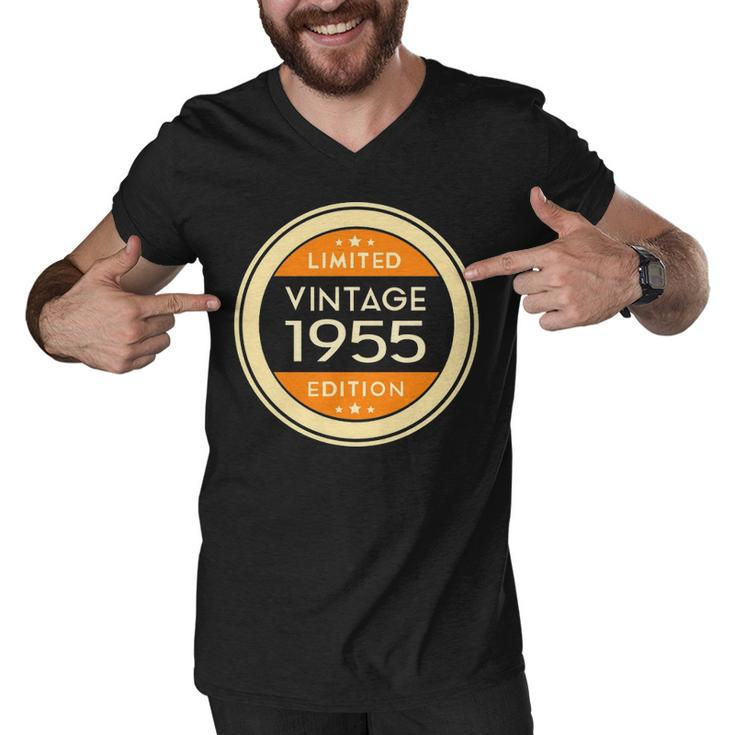 1955 Birthday   1955 Vintage Limited Edition Men V-Neck Tshirt