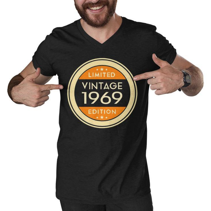 1969 Birthday   1969 Vintage Limited Edition Men V-Neck Tshirt