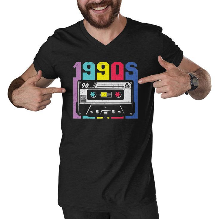 1990S Vibe  90S Costume Retro Vintage 90’S Nineties Costume Men V-Neck Tshirt