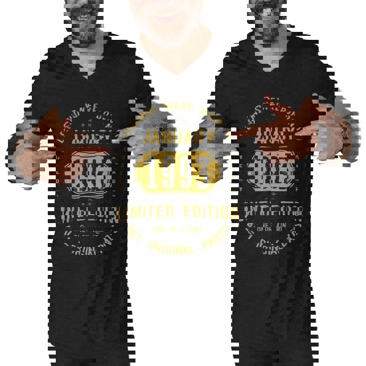1993 January Birthday Gift   1993 January Limited Edition Men V-Neck Tshirt