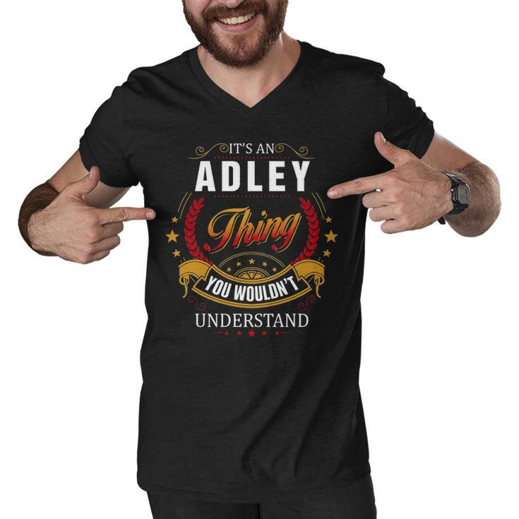 Adley Shirt Family Crest Adley T Shirt Adley Clothing Adley Tshirt Adley Tshirt Gifts For The Adley  Men V-Neck Tshirt