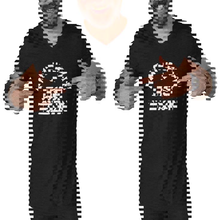 Aint Flexin Just Texan - Love Texas State Proud Texas Men V-Neck Tshirt