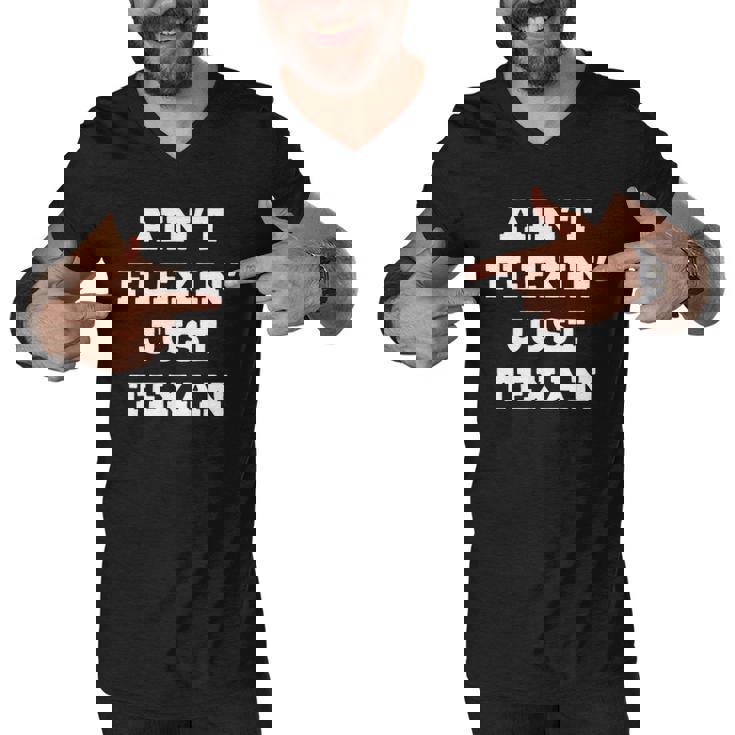 Aint Flexin Just Texan - Proud Texas  Men V-Neck Tshirt