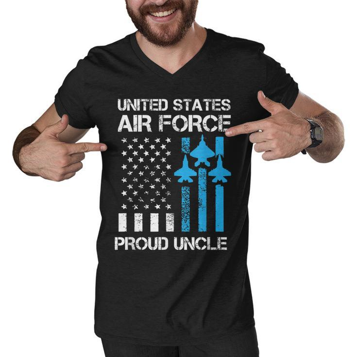 Air Force Us Veteran | Proud Air Force Uncle 4Th Of July  Men V-Neck Tshirt