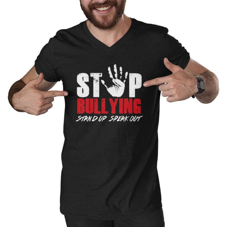 Anti Bully Movement Stop Bullying Supporter Stand Up Speak Men V-Neck Tshirt