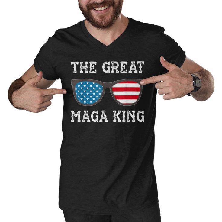 Anti Joe Biden Ultra Maga The Return Of The Great Maga King        V3 Men V-Neck Tshirt