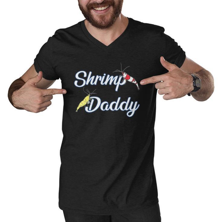 Aquarium Shrimp Daddy Aquascaping Fathers Day Men V-Neck Tshirt