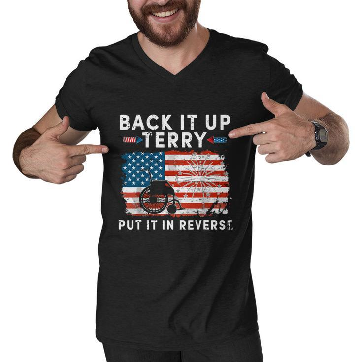 Back Up Terry Put It In Reverse Firework Funny 4Th Of July Independence Day  Men V-Neck Tshirt