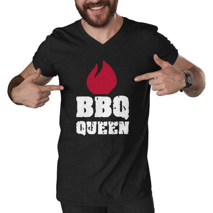 Bbq Queen Vintage Bbq Lover Men V-Neck Tshirt