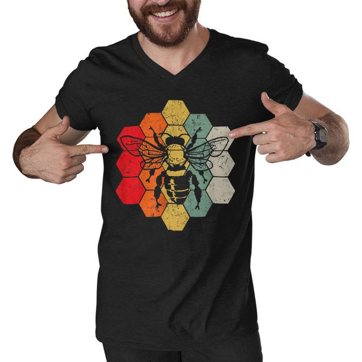 Bee Bee Bee Vintage Bee Gift For Bees Lover Men Women Kids V7 Men V-Neck Tshirt