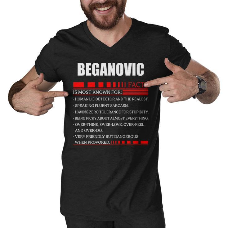 Beganovic Fact Fact T Shirt Beganovic Shirt  For Beganovic Fact Men V-Neck Tshirt