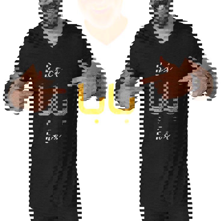 Best Baba Or Daddy Arabic Calligraphy Fathers Day Classic Men V-Neck Tshirt