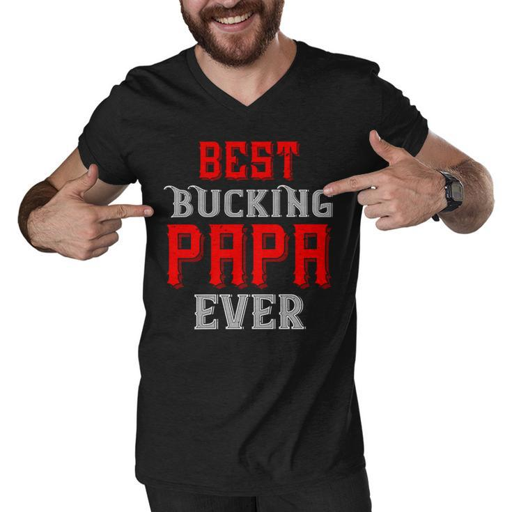 Best Buking Papa Ever Papa T-Shirt Fathers Day Gift Men V-Neck Tshirt