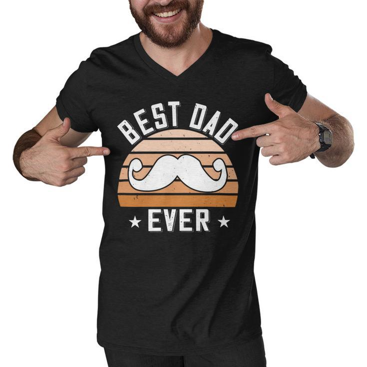 Best Dad Ever  Fathers Day Gift Men V-Neck Tshirt