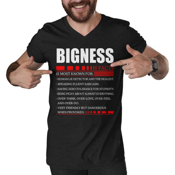 Bigness Fact Fact T Shirt Bigness Shirt  For Bigness Fact Men V-Neck Tshirt