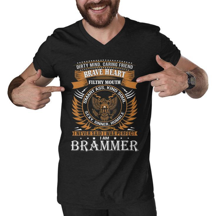 Brammer Name Gift   Brammer Brave Heart Men V-Neck Tshirt