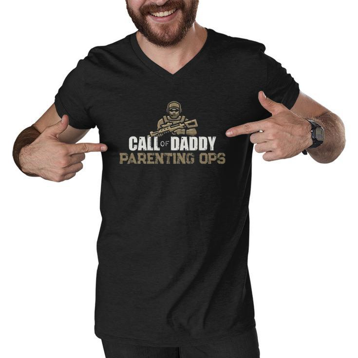 Call Of Daddy Parenting Ops Gamer Dads Funny Fathers Day Men V-Neck Tshirt