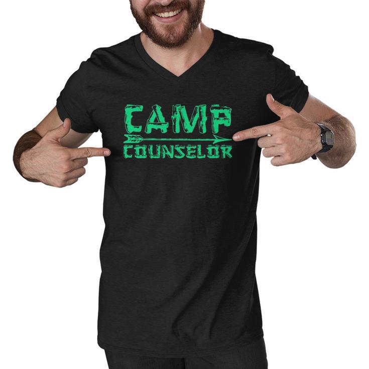 Camp Counselor Camping Camper Gift Men V-Neck Tshirt