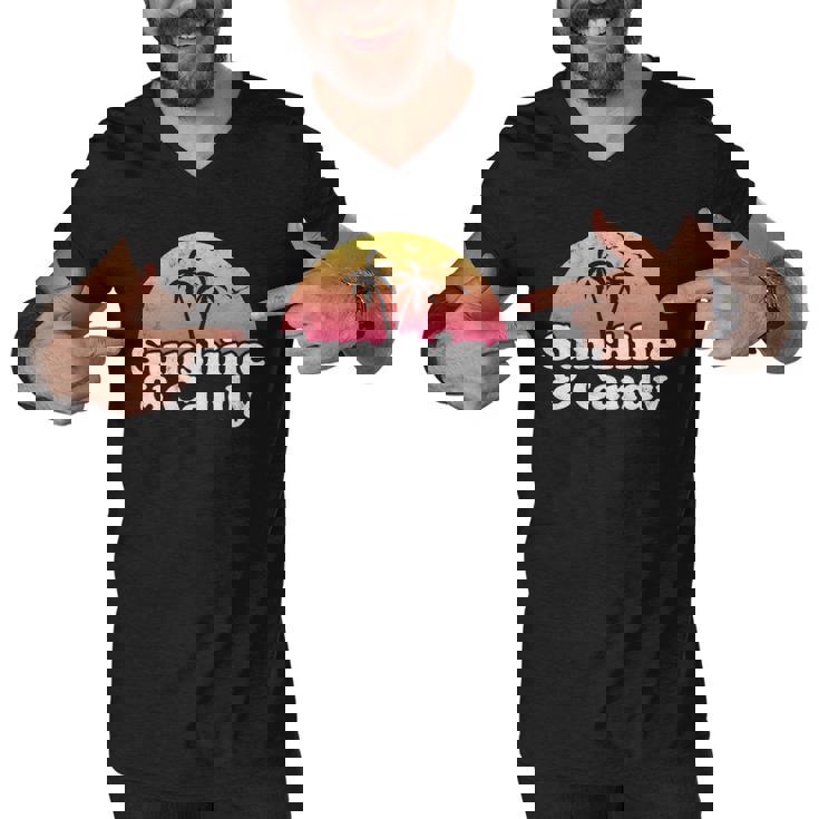 Candy Gift - Sunshine And Candy Men V-Neck Tshirt