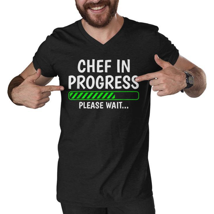 Chef In Progress Cook Sous Chef Culinary Cuisine Student  Men V-Neck Tshirt