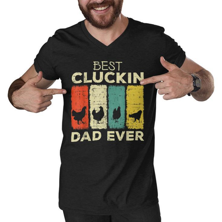 Chicken Chicken Chicken Best Cluckin Dad Ever V3 Men V-Neck Tshirt