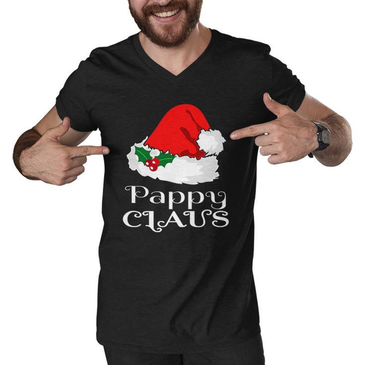 Christmas Pappy Claus Matching Pajama Mens Santa Hat X Mas Men V-Neck Tshirt