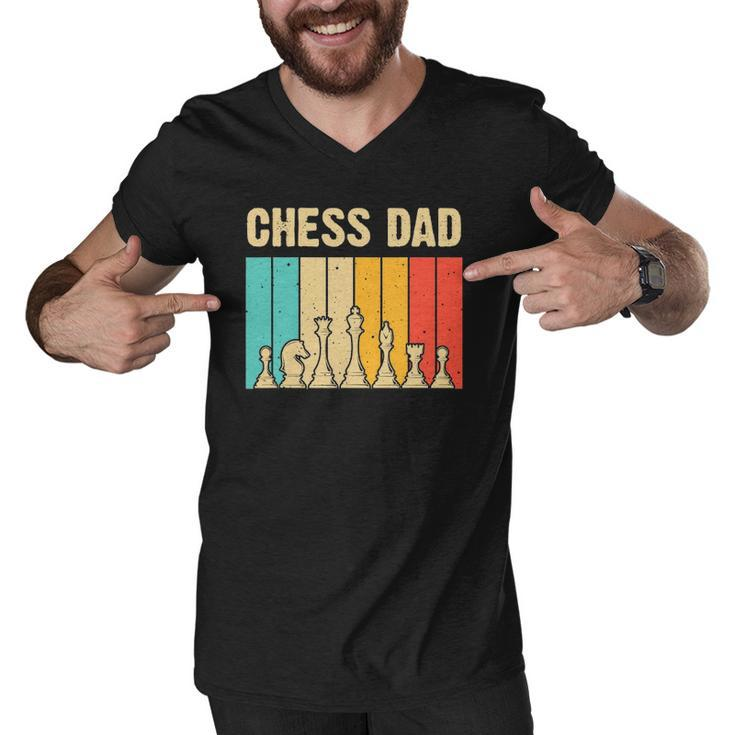 Cool Chess Lover Art For Dad Men Father Novelty Chess Player Men V-Neck Tshirt