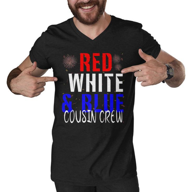 Cousin Crew 4Th Of July Funny Family Vacation Group   Men V-Neck Tshirt