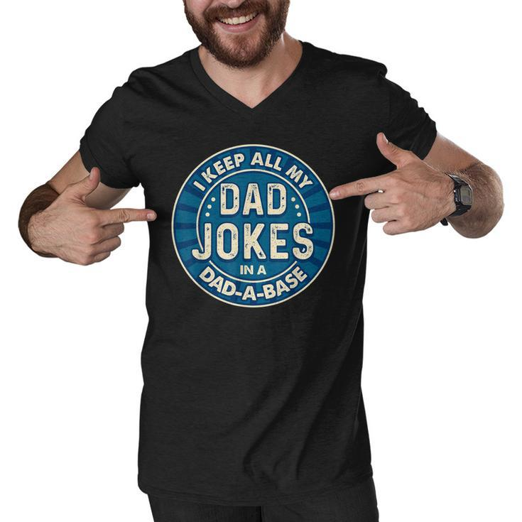 Dad  For Men Fathers Day  For Dad Jokes Funny  Men V-Neck Tshirt