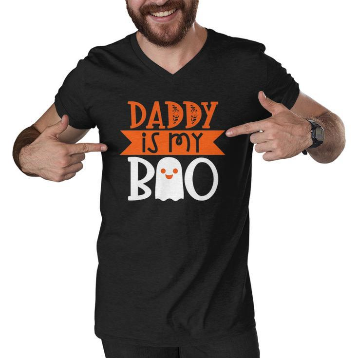 Daddy Is My Boo Fun Funny Cute Halloween Men V-Neck Tshirt