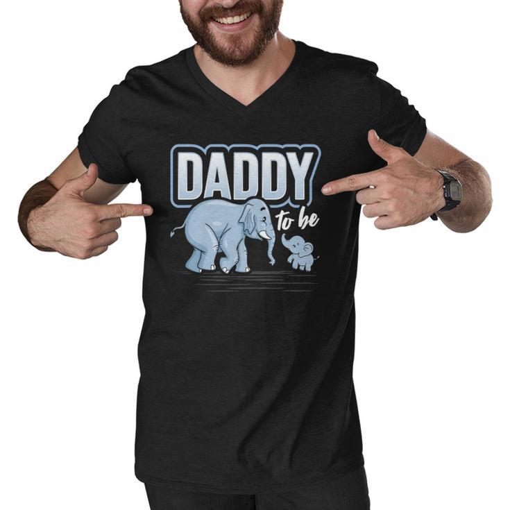 Daddy To Be Elephant Baby Shower Pregnancy Gift Soon To Be Men V-Neck Tshirt