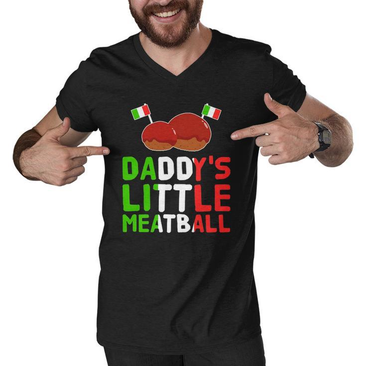 Daddys Little Meatball Proud Italian Pride Italy Men V-Neck Tshirt