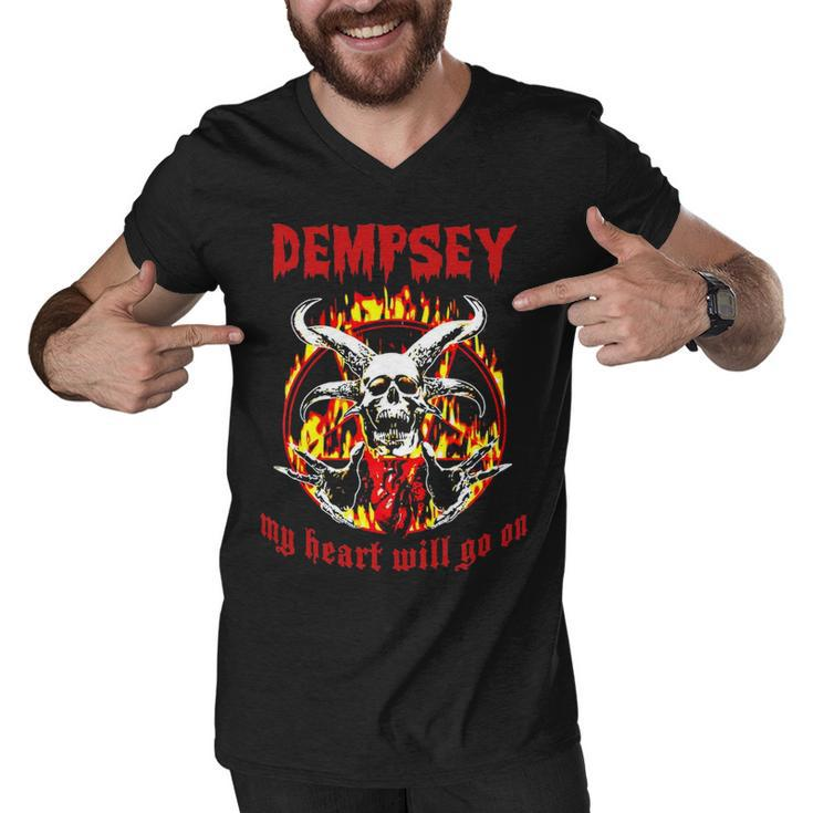 Dempsey Name Gift   Dempsey Name Halloween Gift Men V-Neck Tshirt