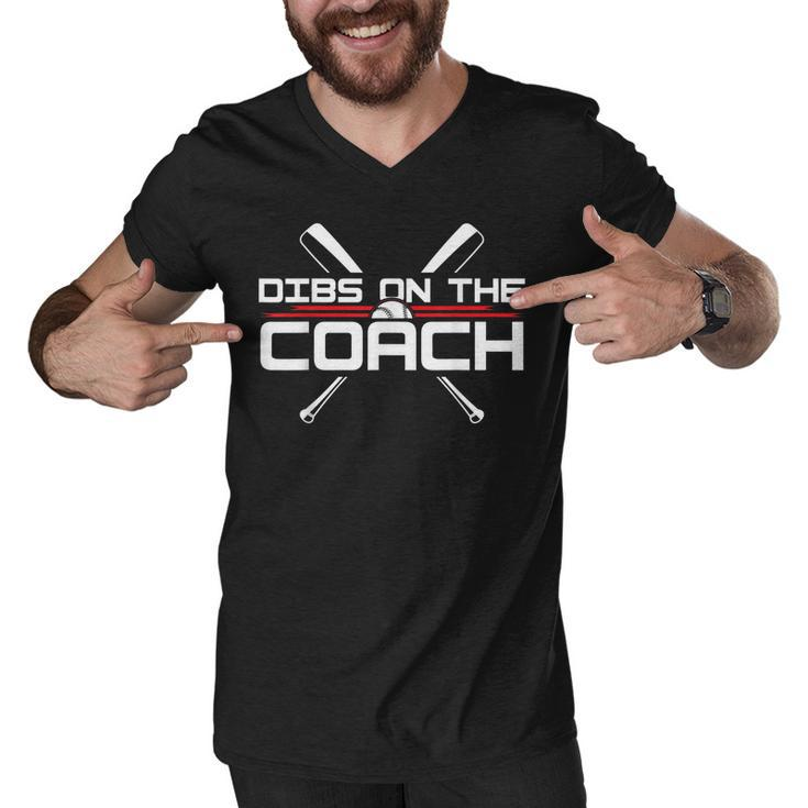Dibs On The Coach Funny Coach Lover Apperel  Men V-Neck Tshirt