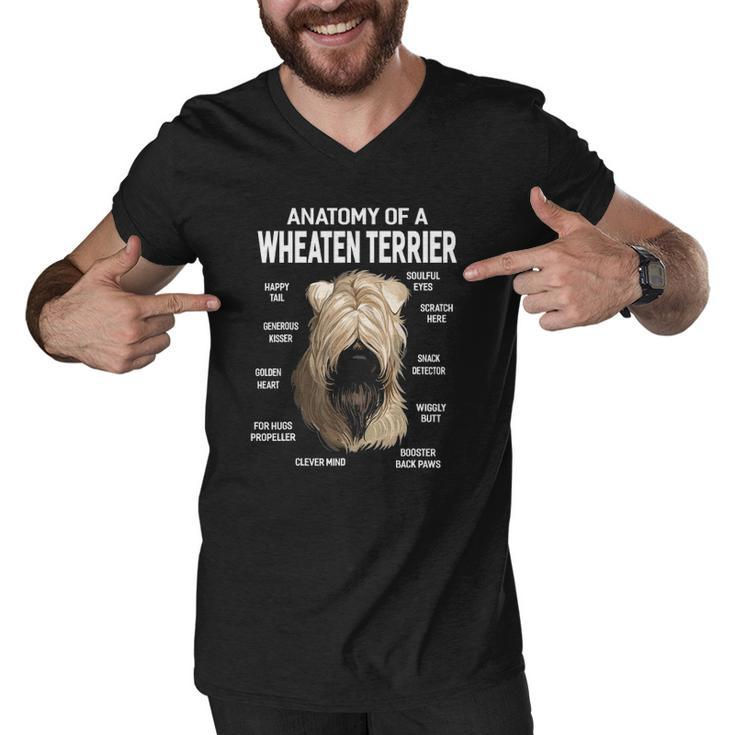 Dogs 365 Anatomy Of A Soft Coated Wheaten Terrier Dog Men V-Neck Tshirt