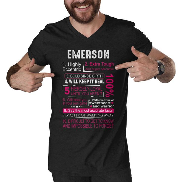 Emerson Name Gift   Emerson Name Men V-Neck Tshirt