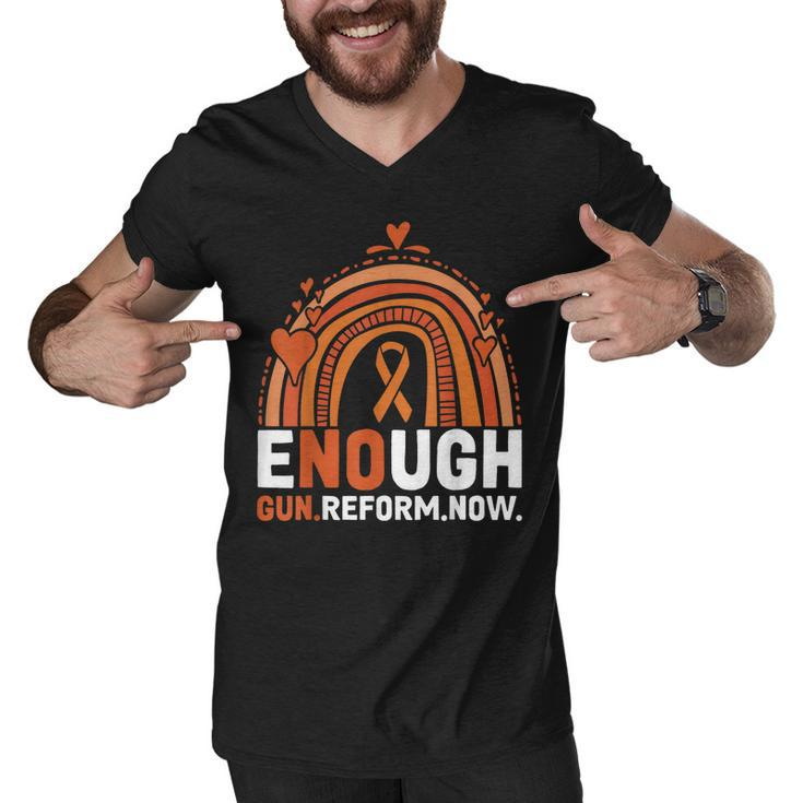 End Gun Violence Wear Orange  V2 Men V-Neck Tshirt