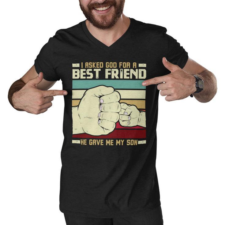 Father Grandpa Father And Son Best Friend For Life Fathers Day 56 Family Dad Men V-Neck Tshirt