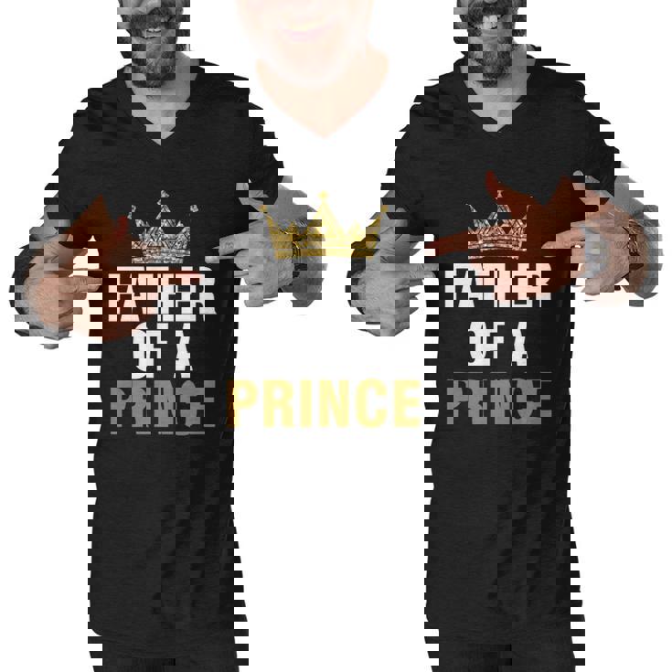 Father Of Prince King Papa Dad Daddy Stepdad Father Men V-Neck Tshirt